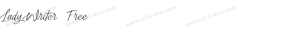 Lady Writer (Free)字体转换